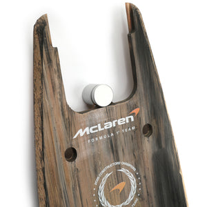 Oscar Piastri 2025 McLaren F1 Team Qatar Grand Prix used front skid plank wall art premium Formula 1 collector display