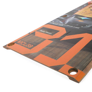 Premium Oscar Piastri 2025 McLaren F1 Team Grand Prix used front skid plank wall art from the Qatar Grand Prix
