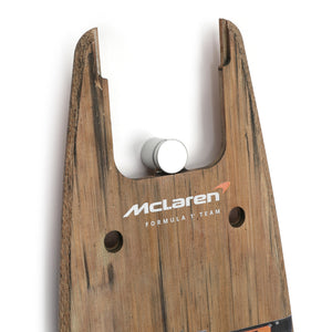 Oscar Piastri 2025 McLaren F1 Team Grand Prix Used Front Skid Plank Wall Art - Brazilian GP