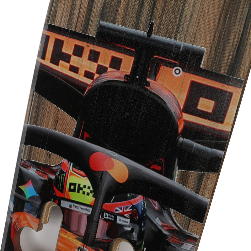 Oscar Piastri 2025 McLaren F1 Team Race Used Front Skid Plank Wall Art - Brazilian GP