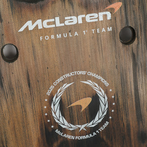 Oscar Piastri 2025 McLaren F1 Team Mexican Grand Prix race-used front skid plank wall art crafted from authentic Formula 1 race car bodywork