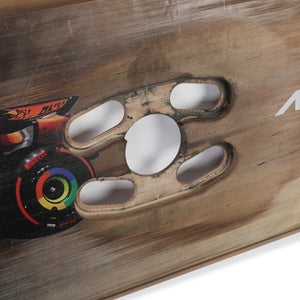 Authentic Oscar Piastri 2025 McLaren F1 Team rear skid plank wall art, Saudi Arabian Grand Prix-used Formula 1 race car bodywork for display