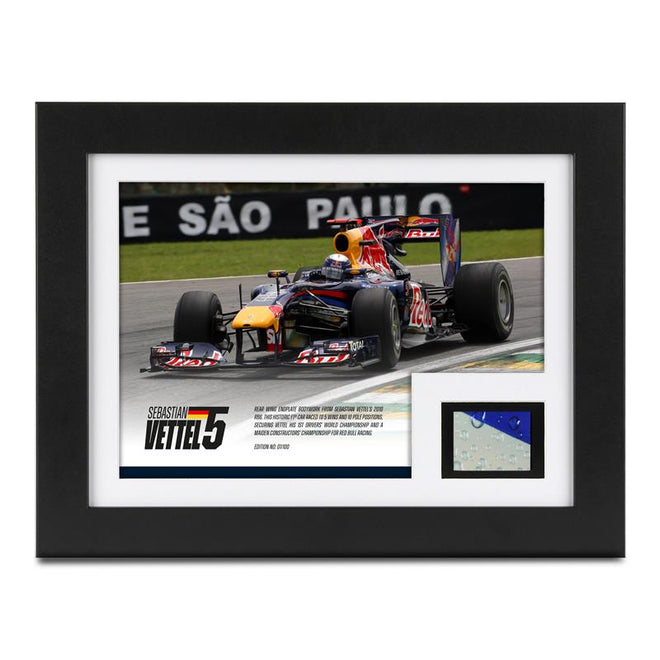 Limited Edition Sebastian Vettel 2010 Red Bull Racing 'Original Red Bull' Bodywork & Photo