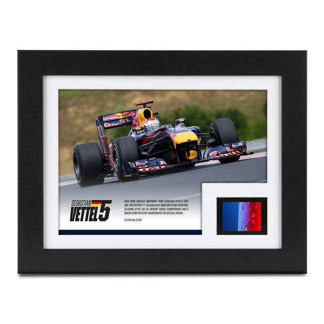 Limited Edition Sebastian Vettel 2010 Red Bull Racing 'Simply Cola' Bodywork & Photo