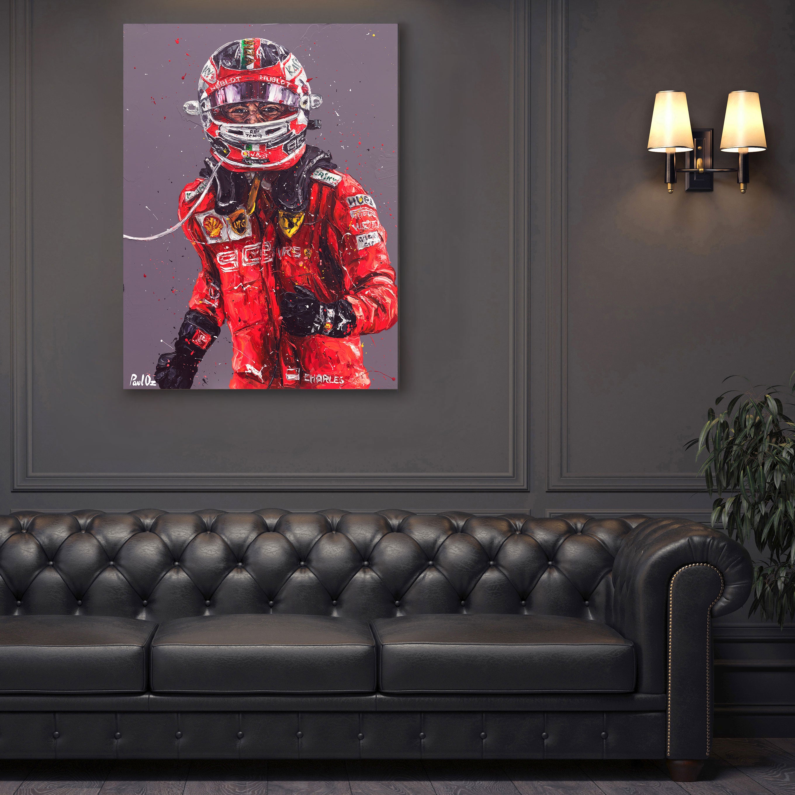 Charles Leclerc Embellished Print – Paul Oz