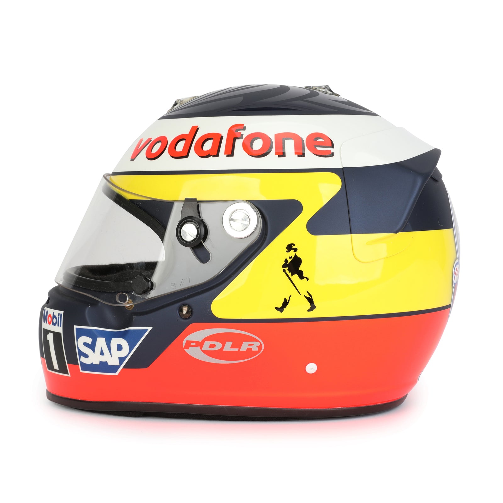 Miami Auction LOT 028 - Pedro de la Rosa 2007 Signed Replica Helmet