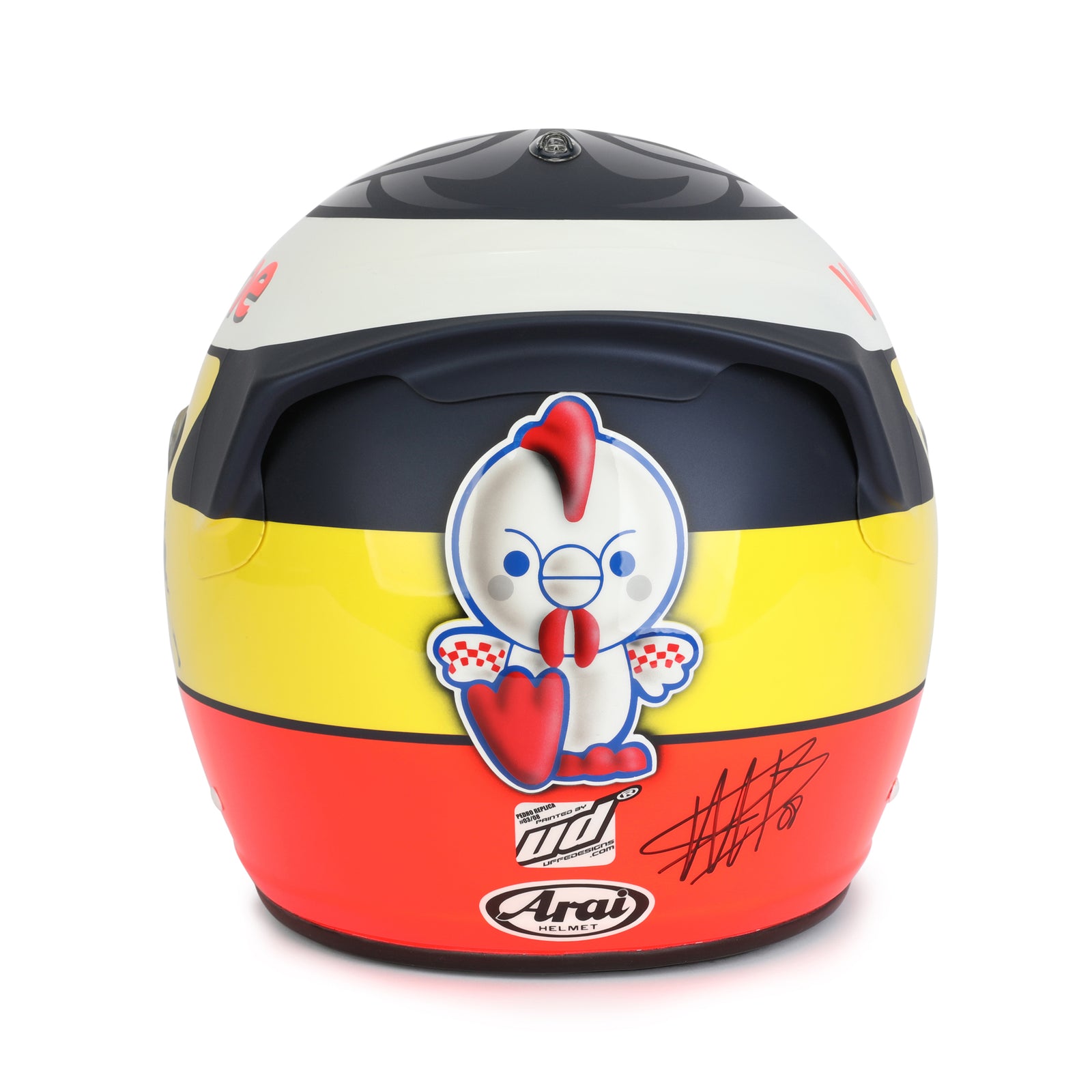 Miami Auction LOT 028 - Pedro de la Rosa 2007 Signed Replica Helmet