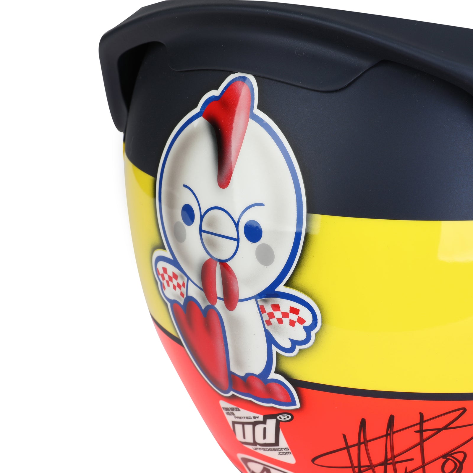 Miami Auction LOT 028 - Pedro de la Rosa 2007 Signed Replica Helmet