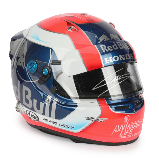 LOT 001 - Pierre Gasly Signed 2018 Race Used Red Bull Toro Rosso Honda Helmet