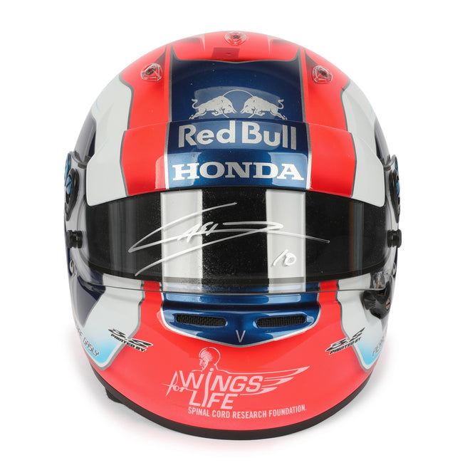 LOT 001 - Pierre Gasly Signed 2018 Race Used Red Bull Toro Rosso Honda Helmet