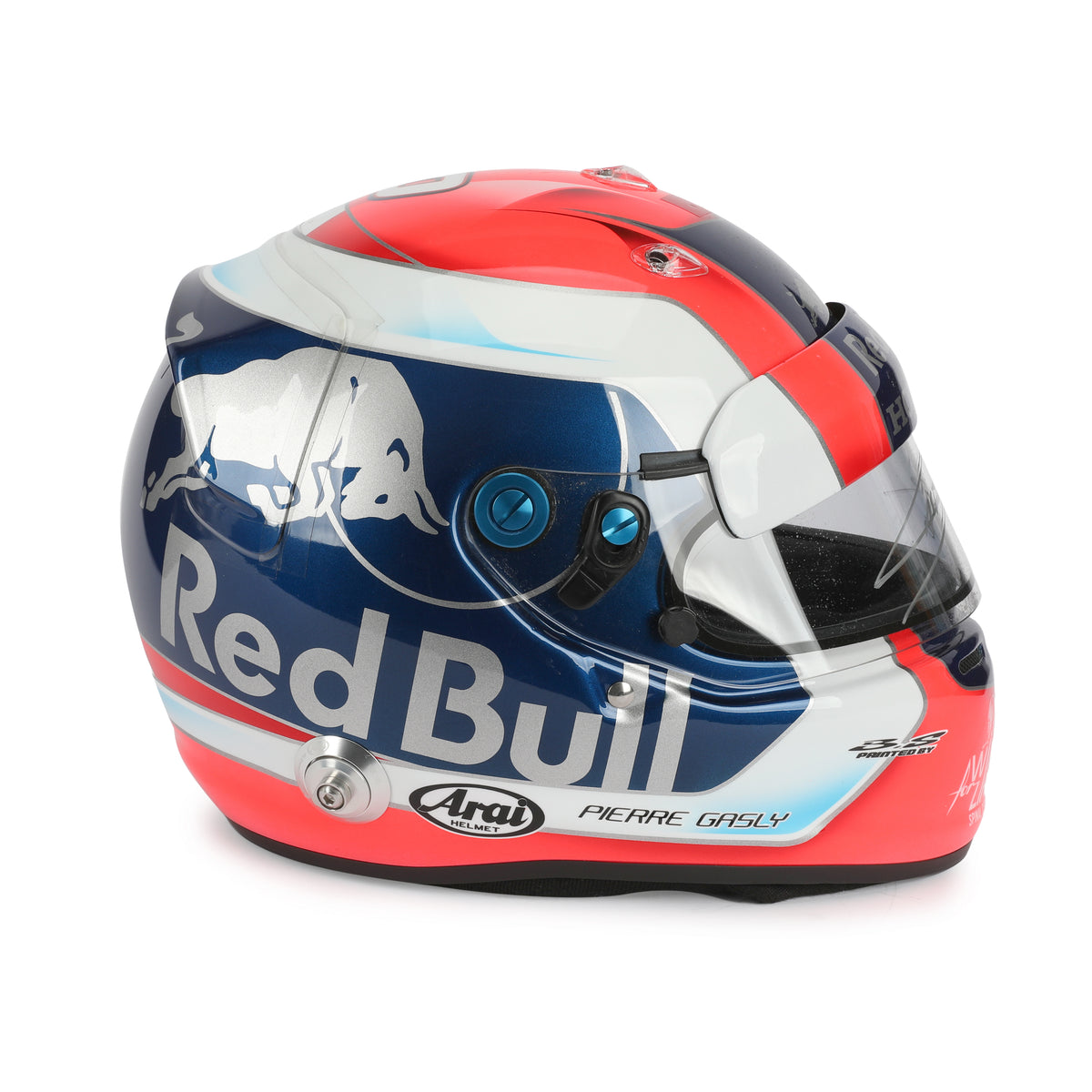 LOT 001 - Pierre Gasly Signed 2018 Race Used Red Bull Toro Rosso Honda Helmet