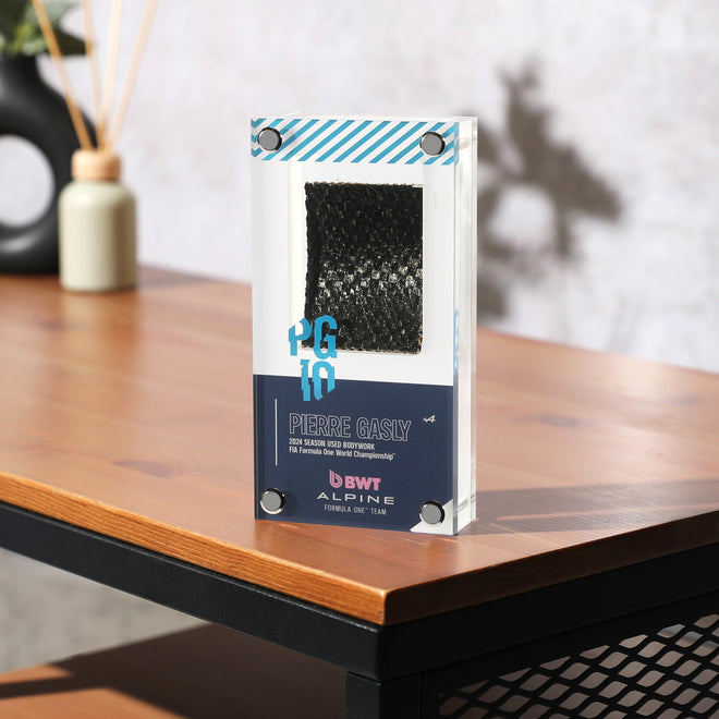 Alpine Formula 1 Team encased bodywork Pierre Gasly 2024 authentic acrylic collector display