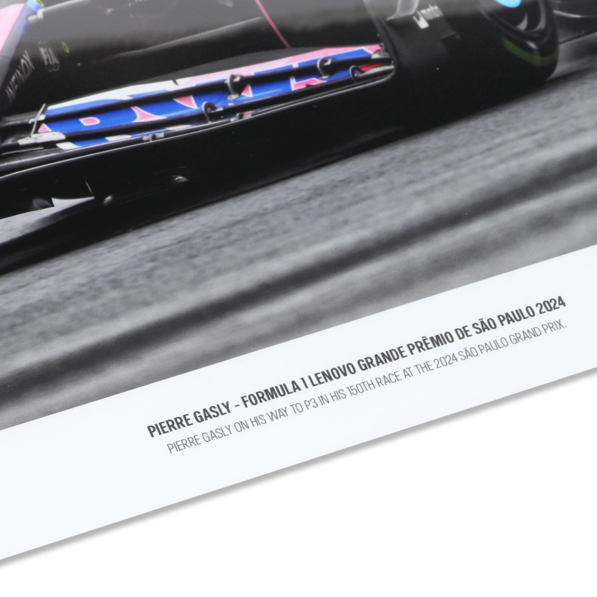 Pierre Gasly 2024 Signed Alpine Print - Brazilian GP – F1 Authentics