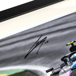 LOT 093 - Pierre Gasly 2024 Signed Photo BRAZILIAN GP