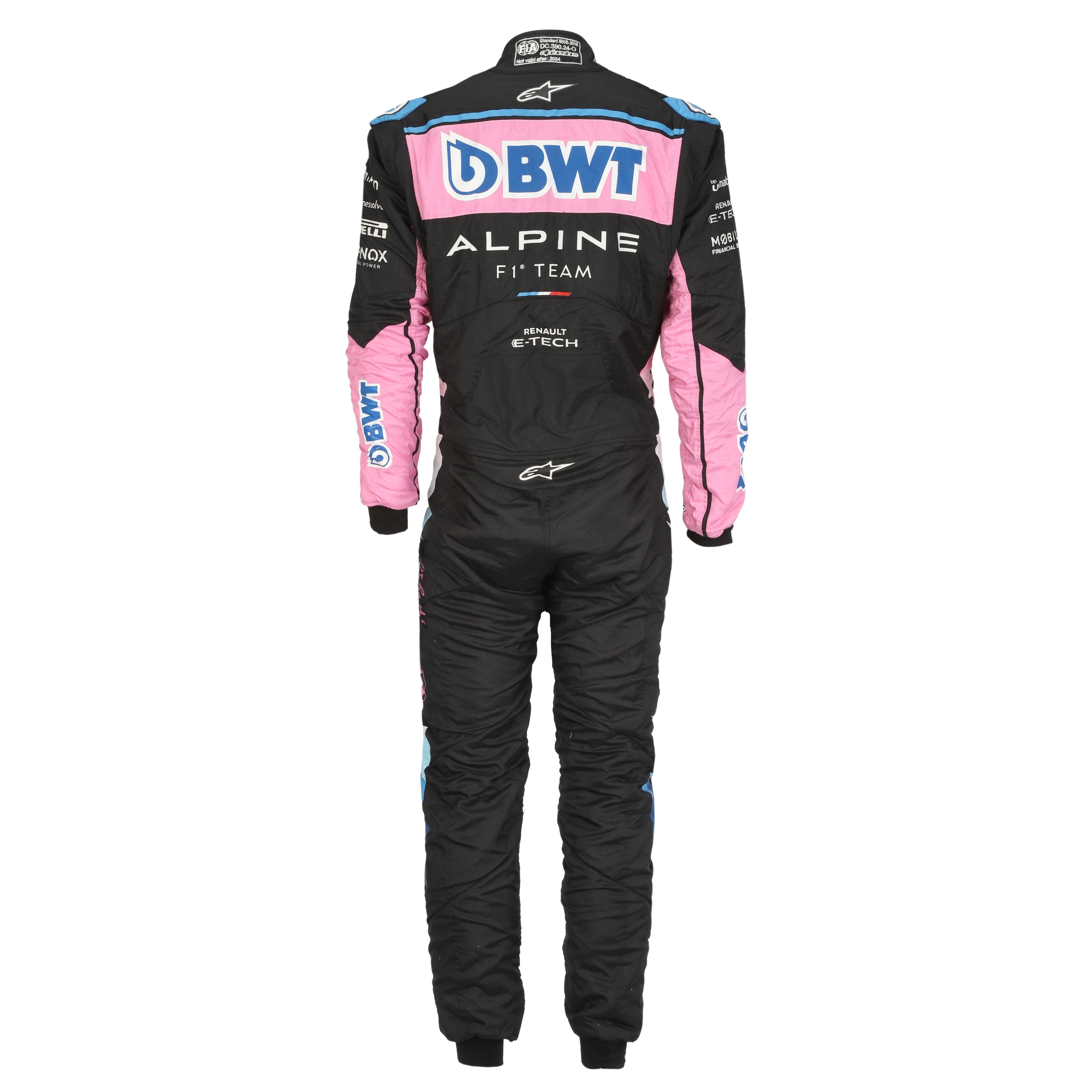 Pierre Gasly 2024 Signed Race Worn Suit Singapore GP