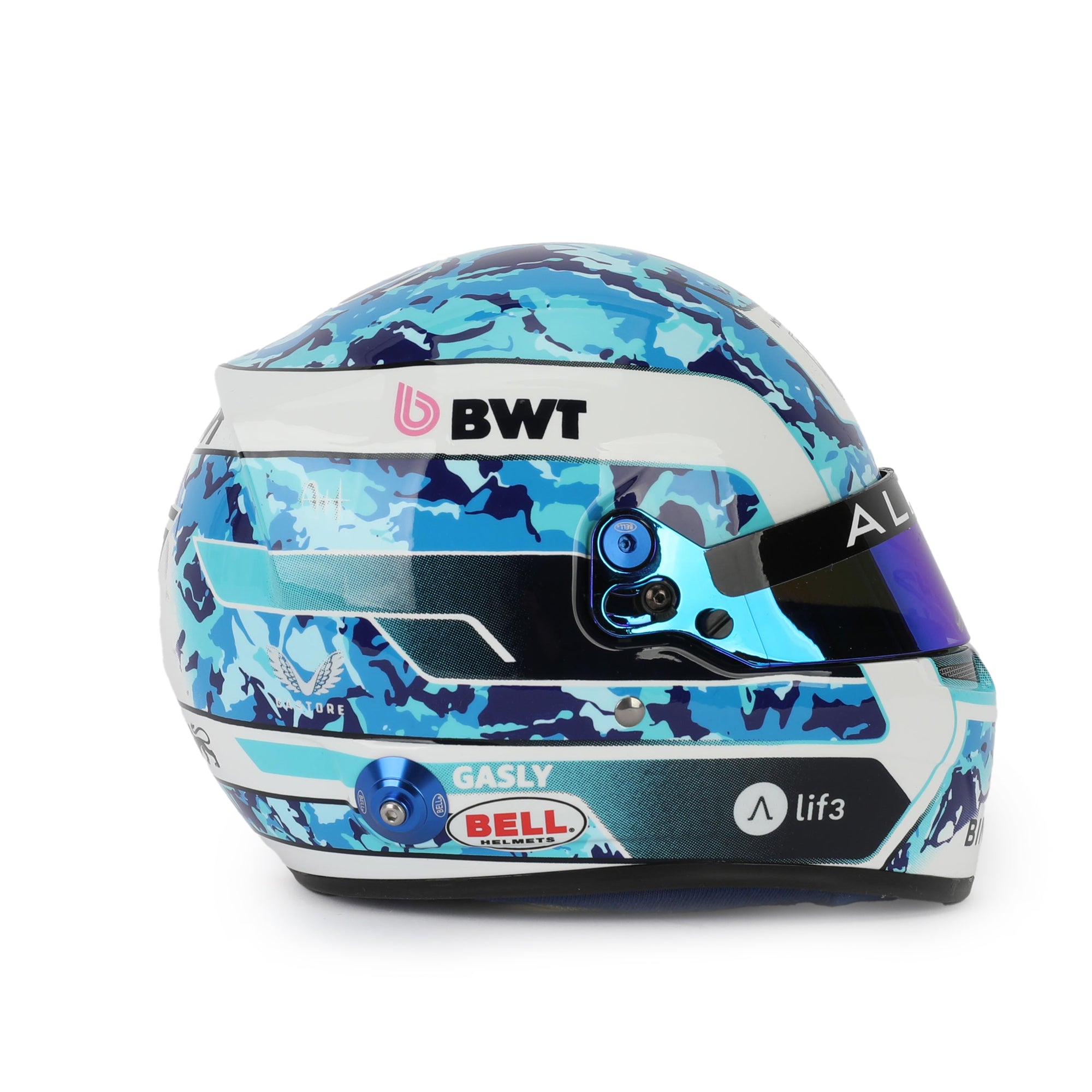 Pierre Gasly 2025 Signed 1:2 Scale Helmet – F1 Authentics