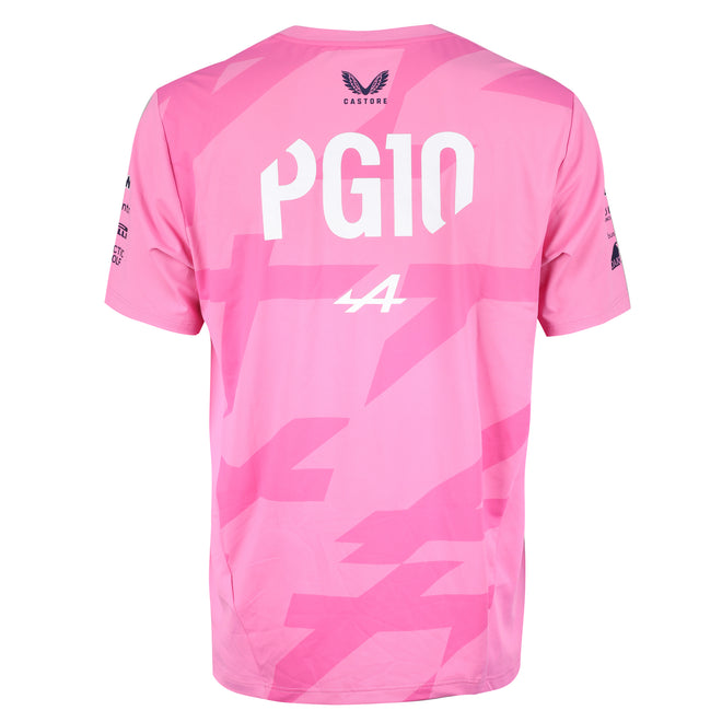 Pierre Gasly Signed 2025 BWT Alpine Formula One Team Official Driver T-Shirt