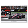 Pierre Gasly Signed 2025 BWT Alpine F1 Team Print - Bahrain GP