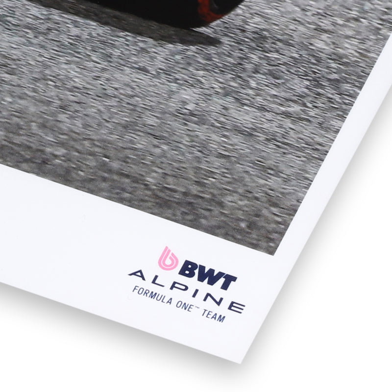 Pierre Gasly Signed 2025 BWT Alpine F1 Team Print - Bahrain GP