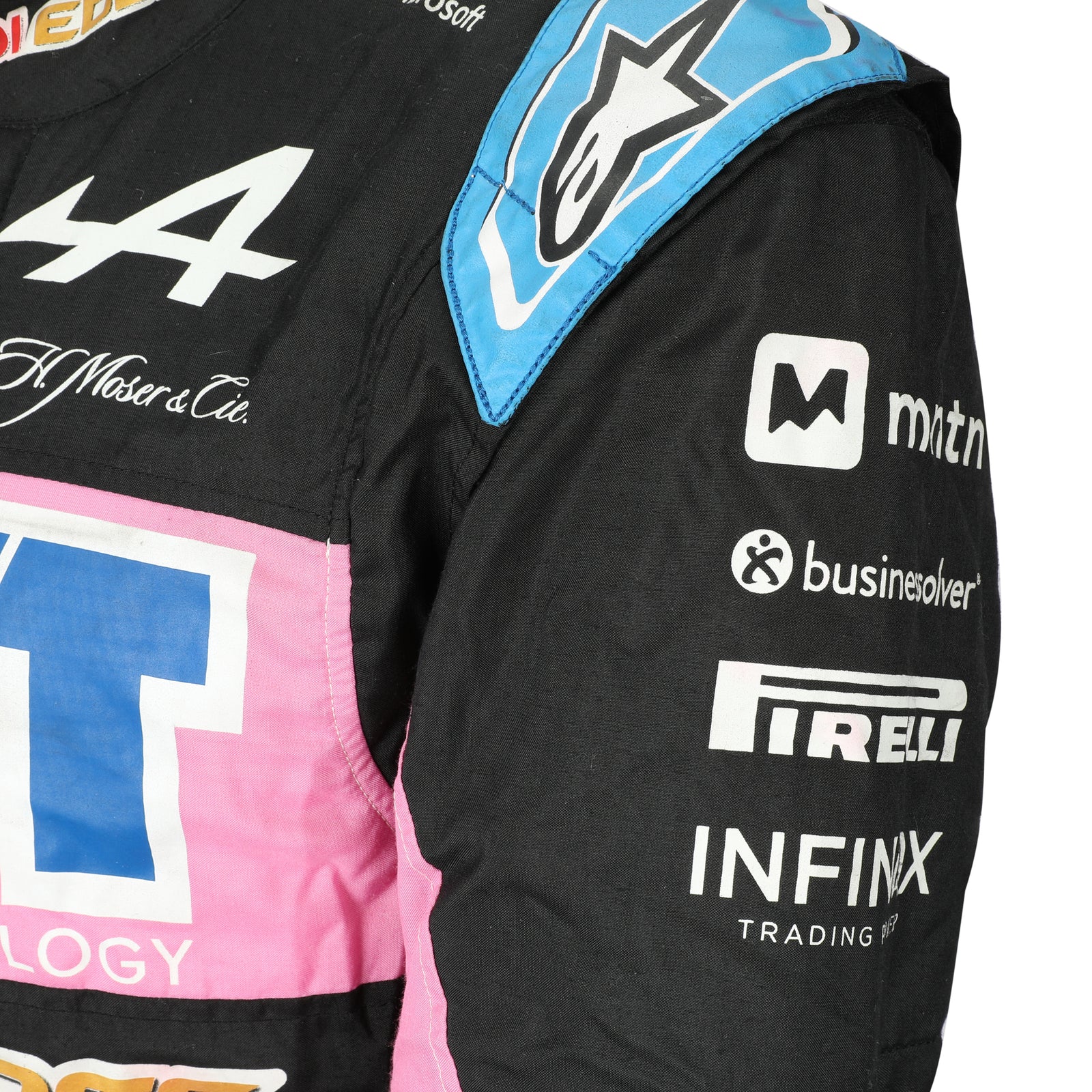 Formula 1 Pierre Gasly signed 2024 Alpine race-used suit US GP motorsport memorabilia display