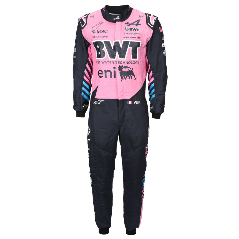 BWT Alpine F1 Team signed race suit Pierre Gasly 2026 pre-season testing worn Nomex motorsport memorabilia