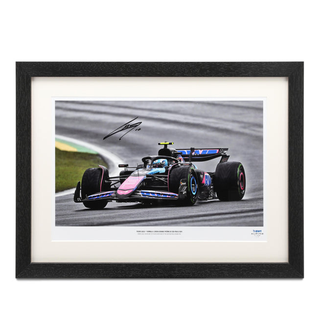 Pierre Gasly 2024 Signed Alpine Print - Brazilian GP