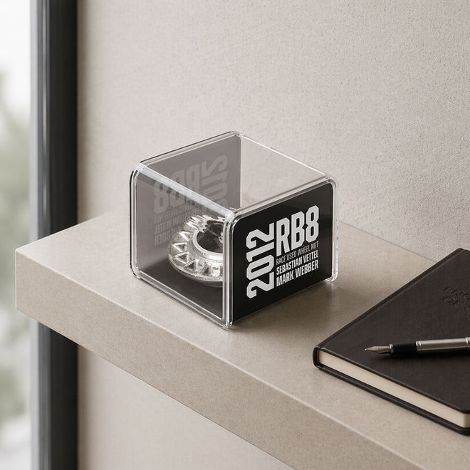 Red Bull Racing 2012 RB8 Grand Prix Used Wheel Nut in Display Case