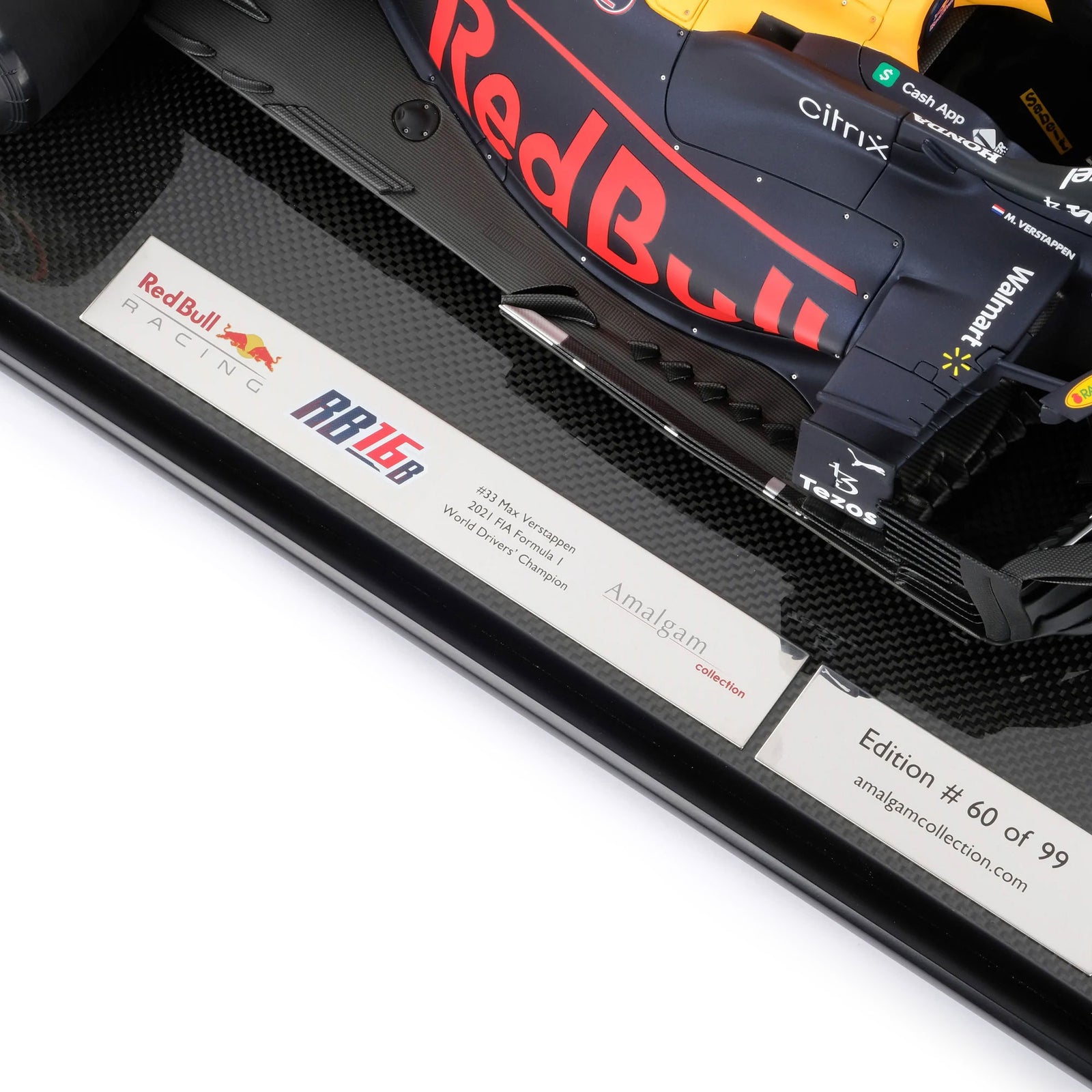 Auction LOT 061 - Max Verstappen 2021 Oracle Red Bull Racing RB16B 1:8 Scale Model – Abu Dhabi GP