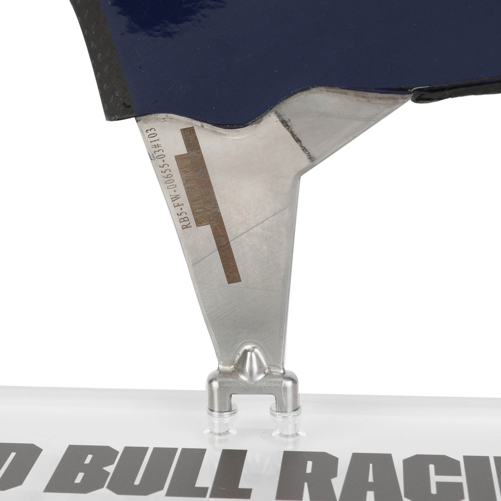 Auction LOT 052 - Red Bull 2009 RB5 Used Front Wing Flap on Display LH