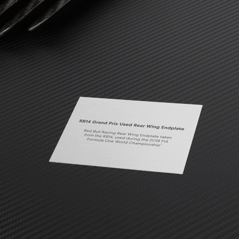 Red Bull Racing 2018 Grand Prix Used Left-Hand Rear Wing Endplate