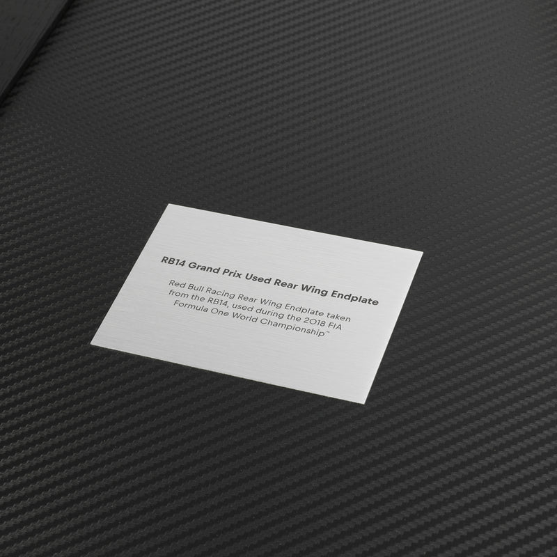 Red Bull Racing 2018 RB14 Grand Prix Used Right-Hand Rear Wing End Plate