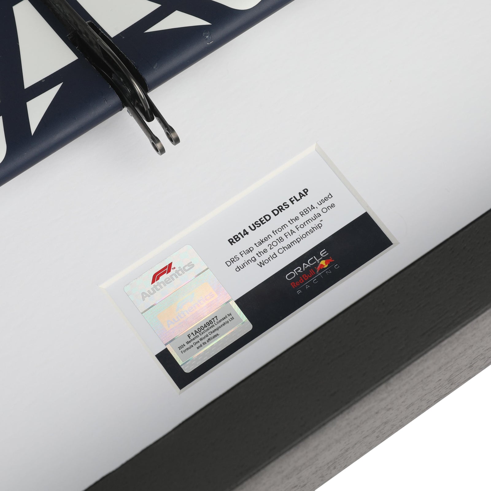 LOT 623 - Red Bull Racing 2018 RB14 DRS Flap Aston Martin Branding S/N RW00635-01#104