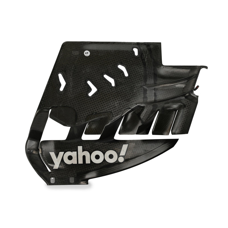 LOT 030 - Renault R.S.19 2019 Race Used Left Hand Rear Wing Endplate - Black EuroDataCar Branding