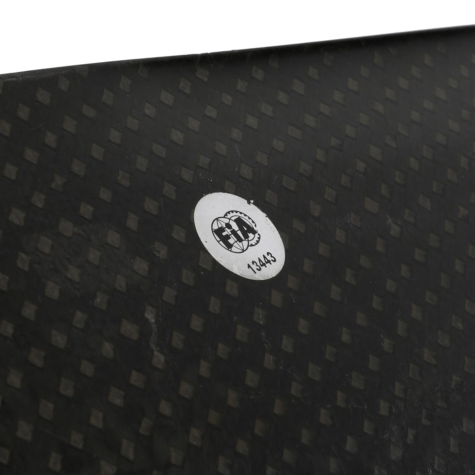 LOT 638 - Renault R.S.19 2019 Race Used Left Hand Rear Wing Endplate - Black EuroDataCar Branding