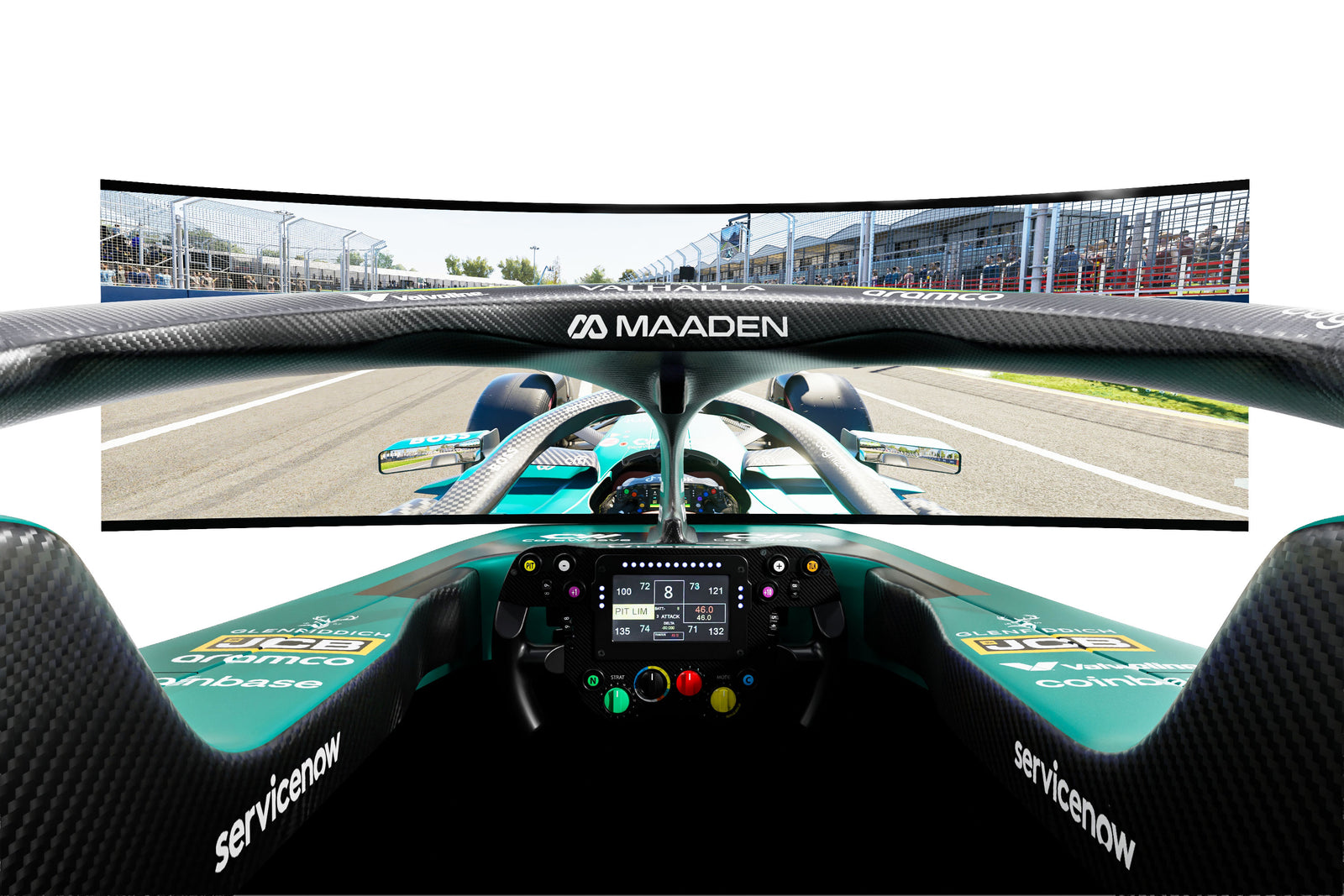 Aston Martin Aramco Formula 1 simulator 2026 full racing setup high-performance motorsport simulator