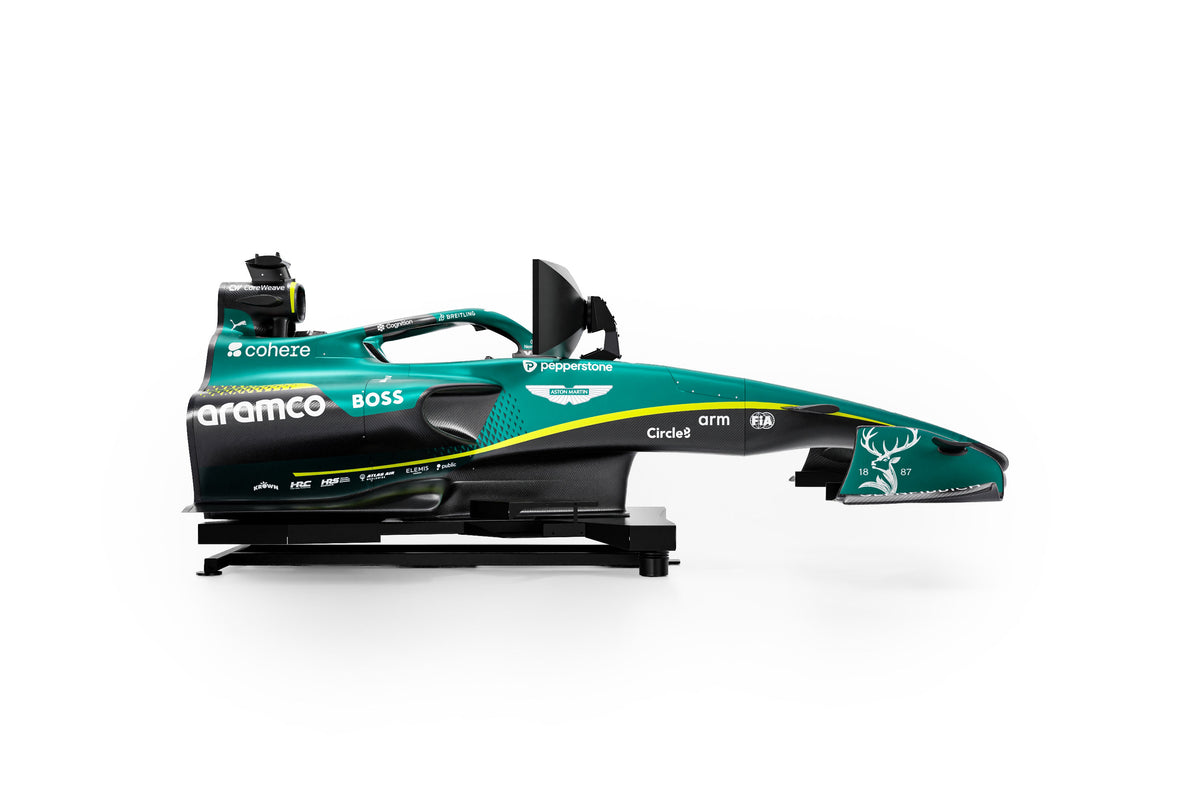 Aston Martin F1 Team simulator 2026 premium racing cockpit high-performance driving simulator