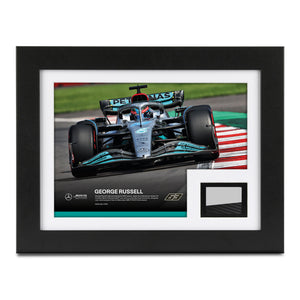 Limited Edition George Russell 2022 Brazilian Grand Prix bodywork and photo featuring authentic Formula 1 race-used bodywork with collector display