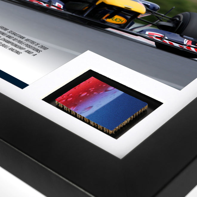 Limited Edition Sebastian Vettel 2010 Red Bull Racing 'Simply Cola' Bodywork & Photo