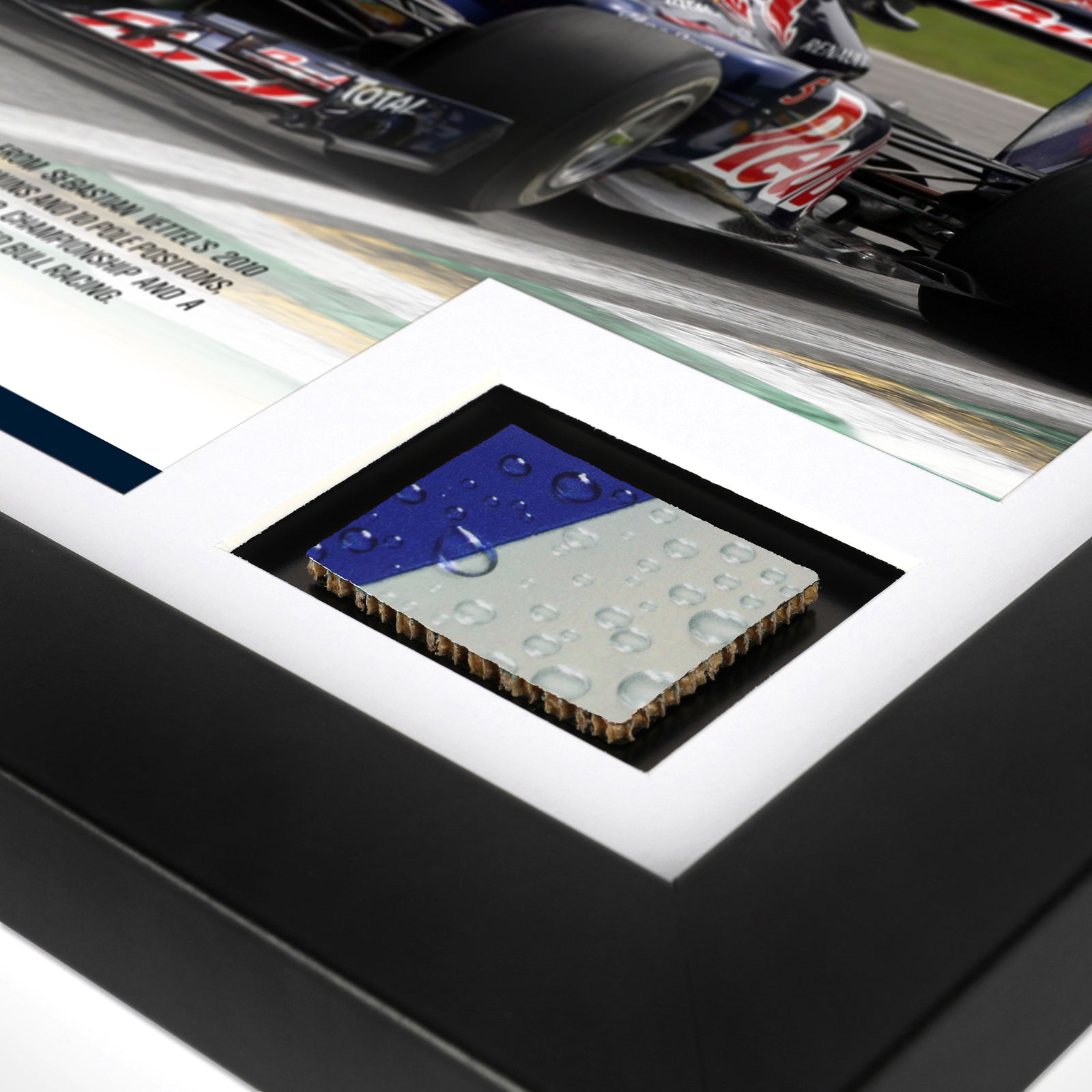 Limited Edition Sebastian Vettel 2010 Red Bull Racing 'Original Red Bull' Bodywork & Photo