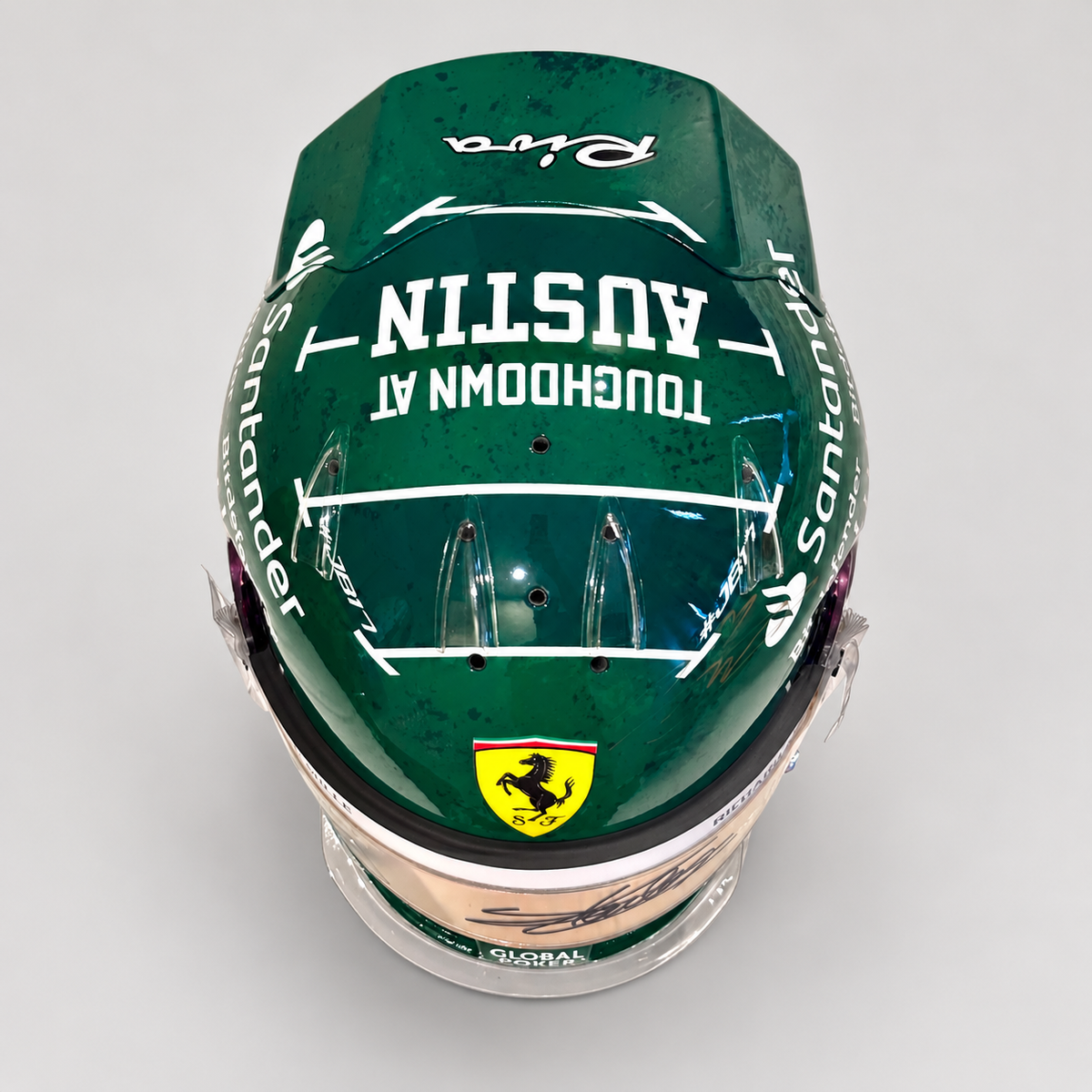 The Austin Auction LOT 026 - Charles Leclerc Signed 2023 Scuderia Ferrari Race Spare Helmet – United States GP