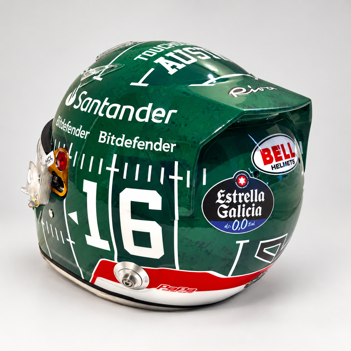 The Austin Auction LOT 026 - Charles Leclerc Signed 2023 Scuderia Ferrari Race Spare Helmet – United States GP