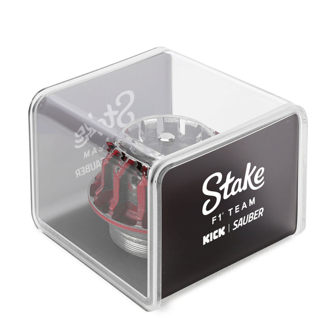 Stake Sauber F1 Team Wheel Nut in Display Case - Red