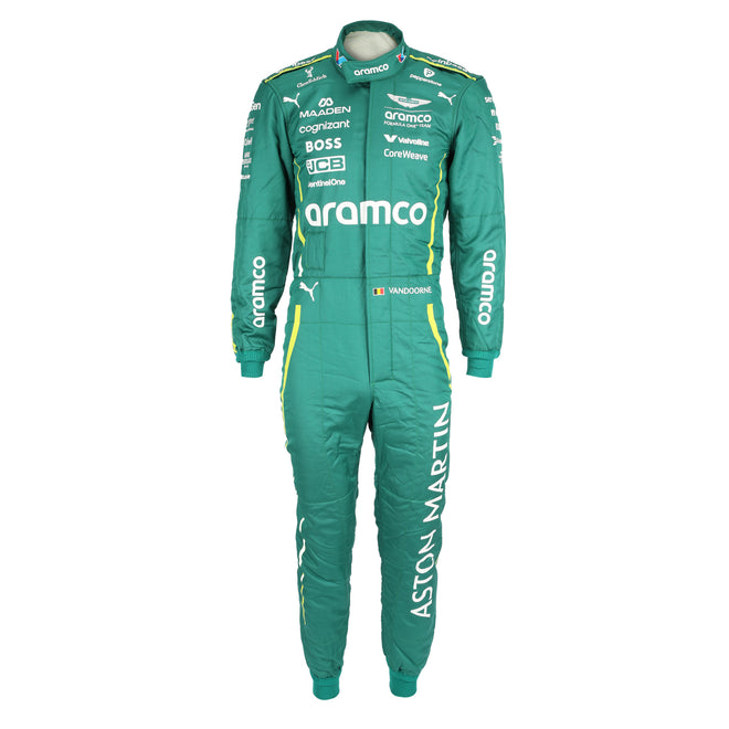 Aston Martin Aramco F1 Team race suit Stoffel Vandoorne 2025 official driver apparel memorabilia