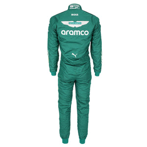 Stoffel Vandoorne 2025 Aston Martin F1 Team race-worn suit, authentic Formula 1 collector piece for motorsport enthusiasts