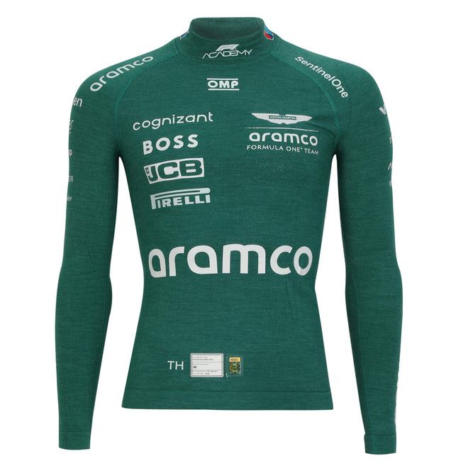LOT 030 - Tina Hausmann Un-Signed 2024 Season Prema Racing Aston Martin F1 Academy Race Used Nomex - Green