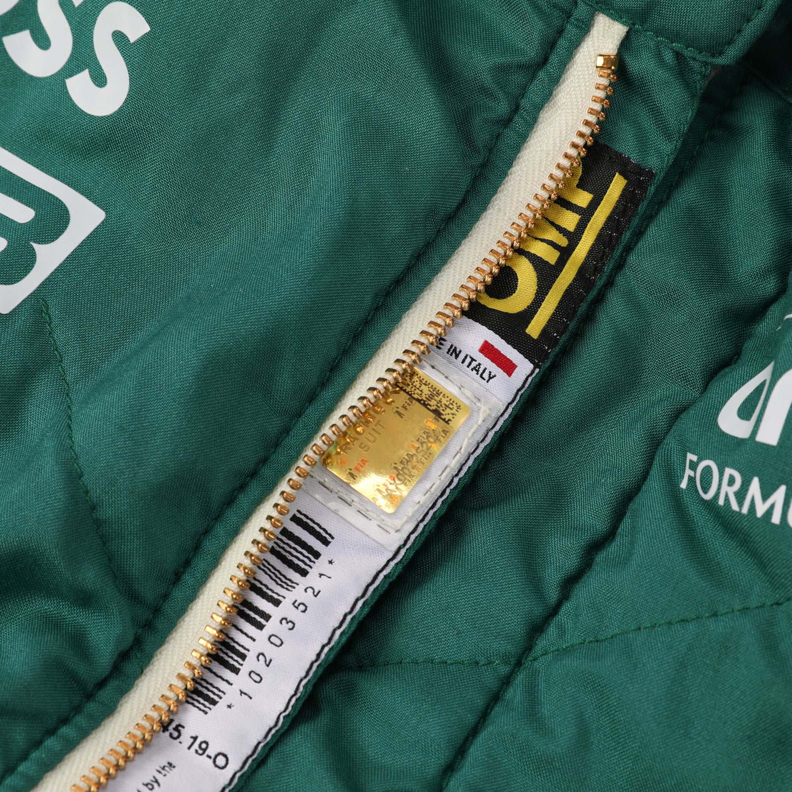 LOT 034 - Tina Hausmann Un-Signed Un-Used Aston Martin Aramco F1 Team 2024 Season Suit