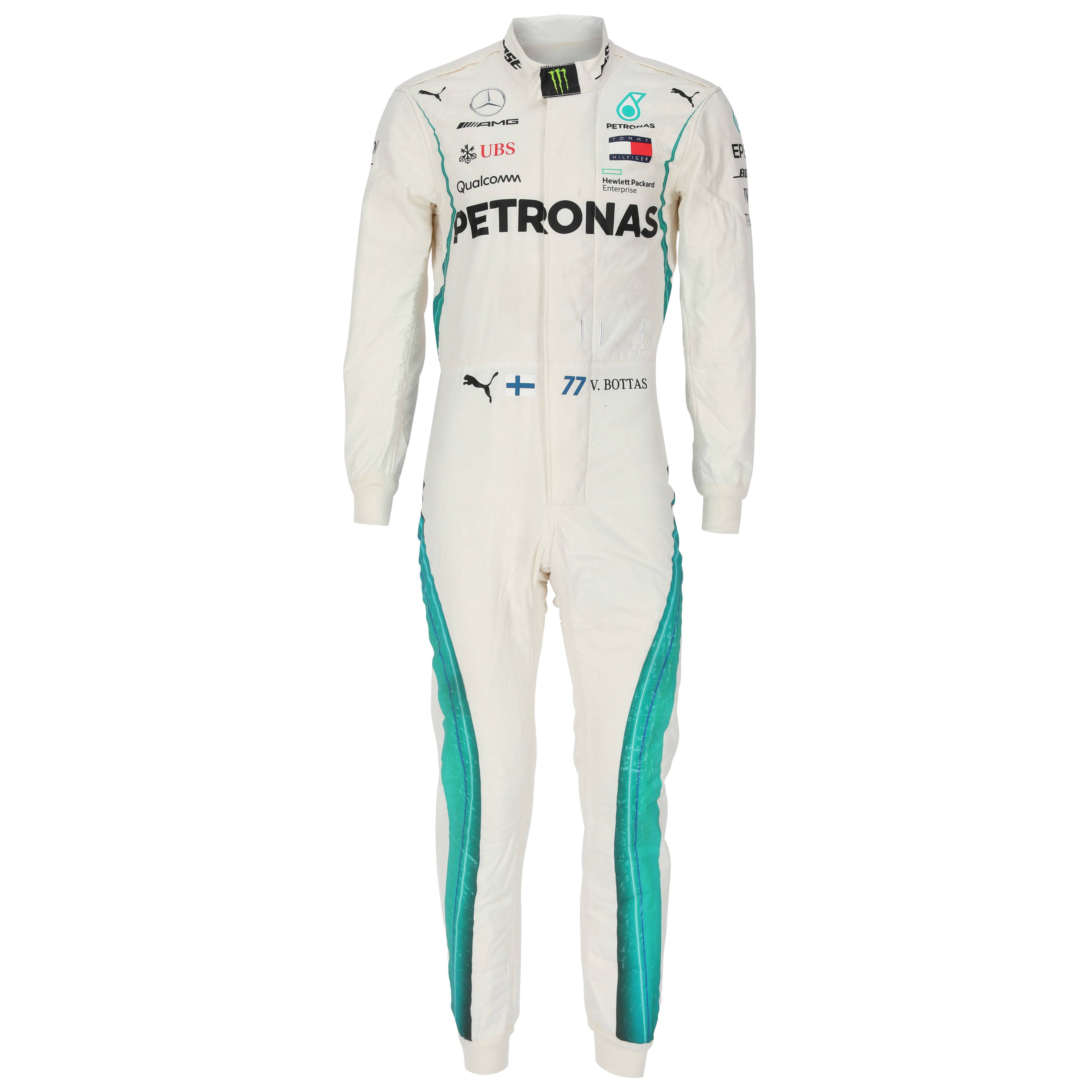 Valtteri Bottas Mercedes AMG Petronas 2018 Season Used Race Suit