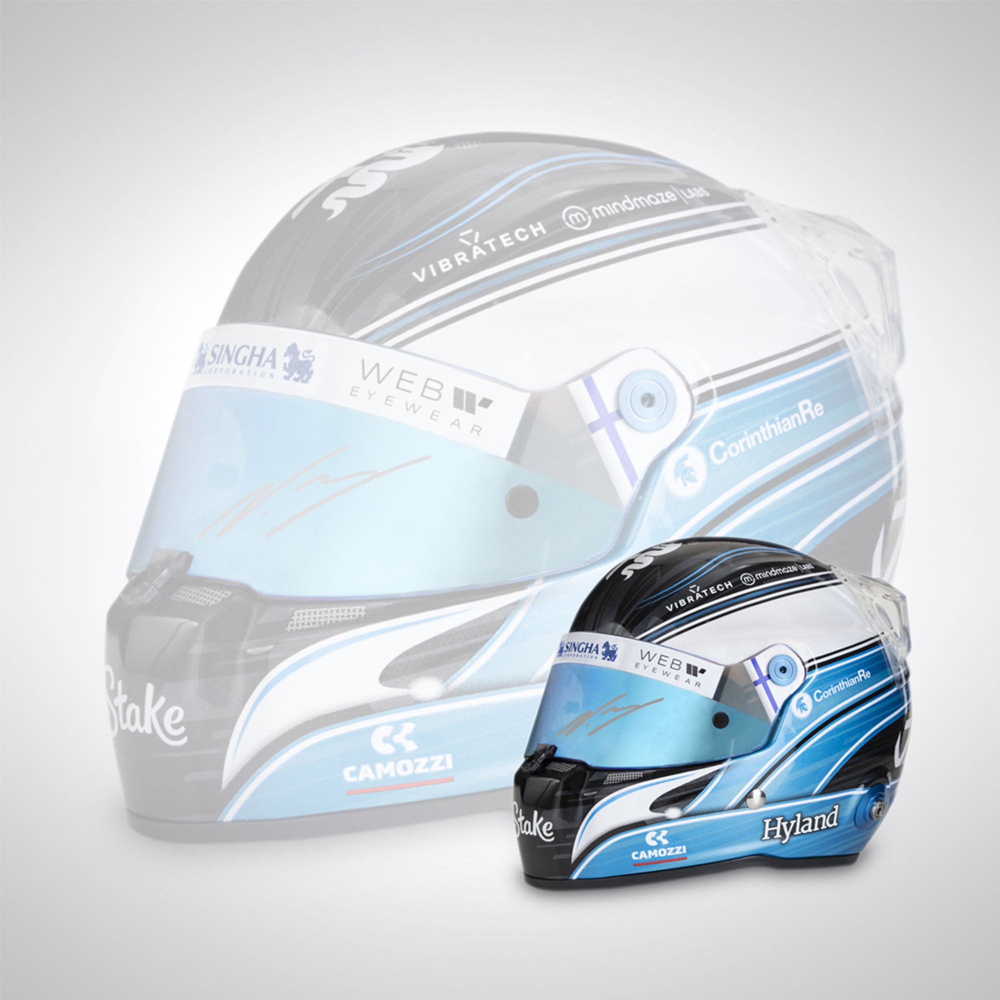 Valtteri Bottas 2023 Signed 1:2 Scale Helmet
