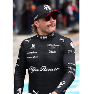 LOT 075 - Valtteri Bottas 2023 Season Signed Alfa Romeo F1 Team Stake Race Spec Nomex Top