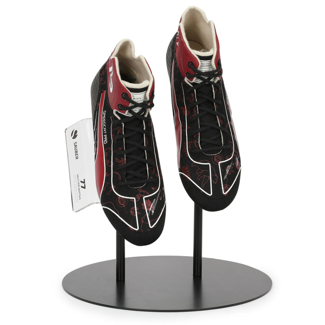 LOT 652 - Valtteri Bottas Signed Replica 2023 Alfa Romeo F1 Team Stake Race Boots